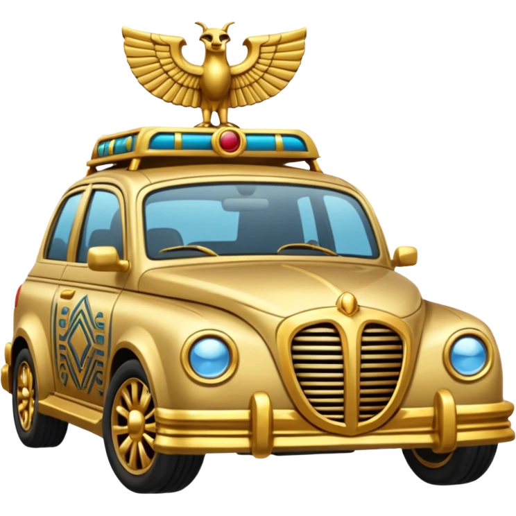 Egyptian item car with Gold Details emoji