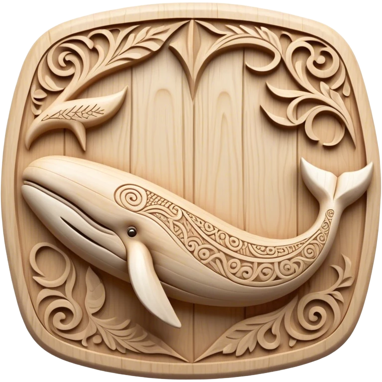 Scandinavian carving icon, whale bone with intricate Norse patterns, chisels and carving tools, minimalistic style, clean lines, transparent background. emoji