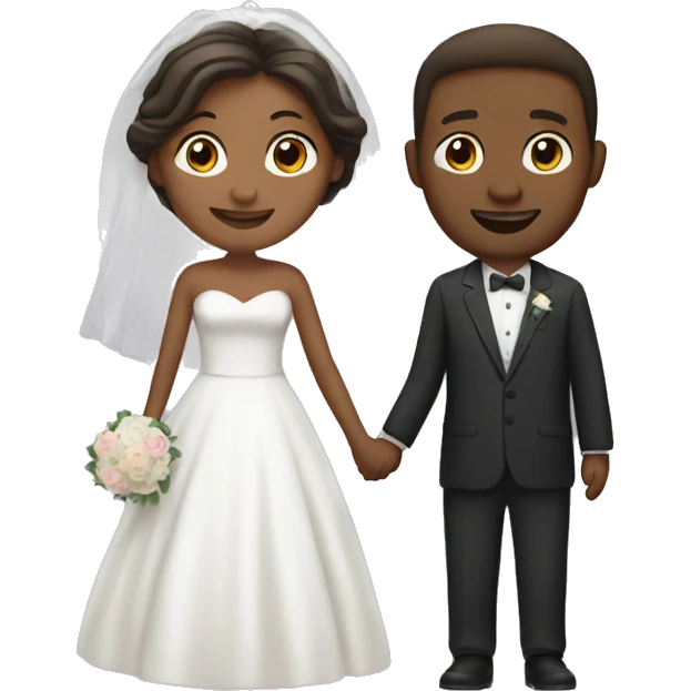 Women and man getting married  emoji