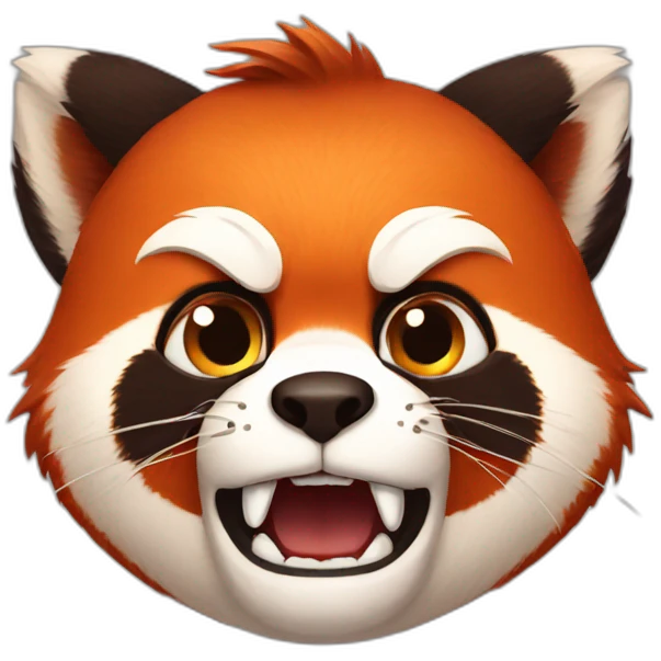 Angry Red Panda emoji