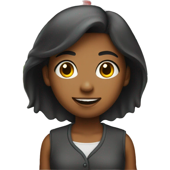 girl seller behind the counter emoji