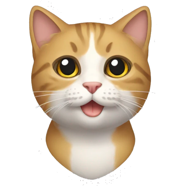 Gato na esteira emoji