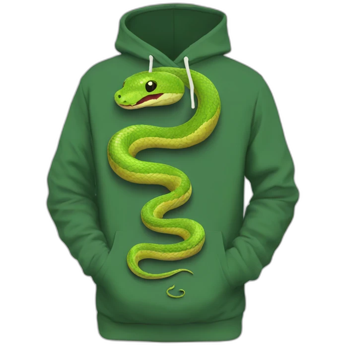 snake hoodie emoji