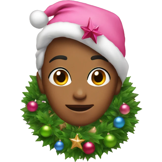 Pink Christmas  emoji