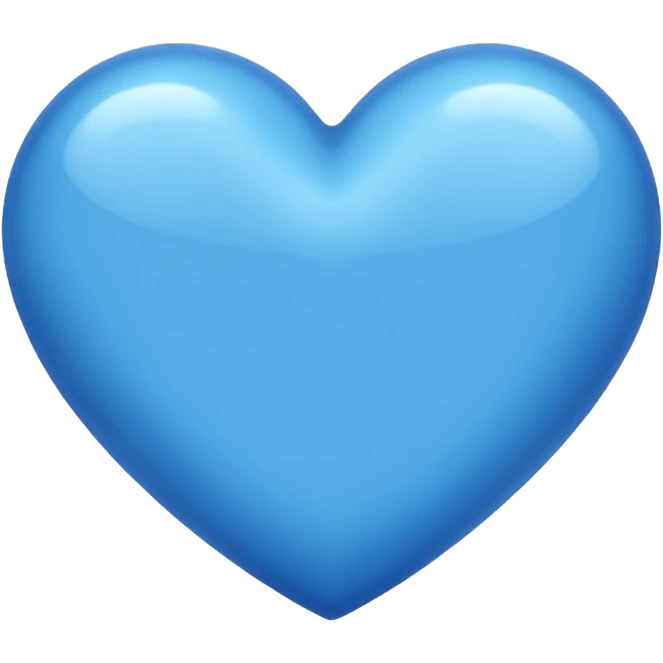 with blue heart please emoji