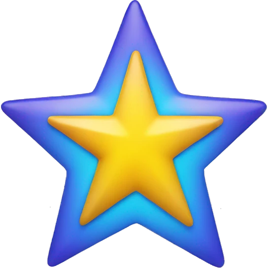 5 point star echoing emoji
