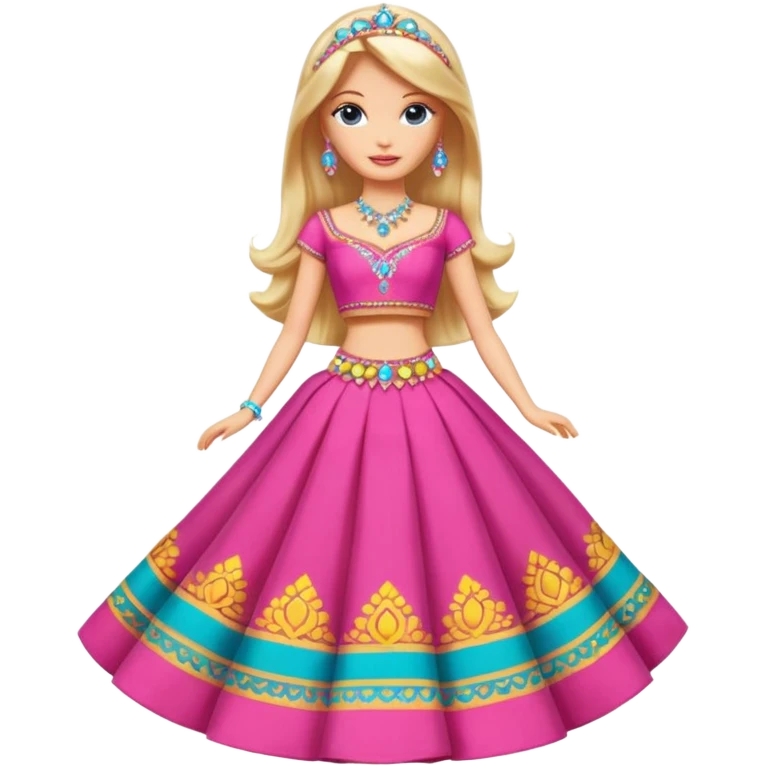 Barbie wearing lehnga emoji