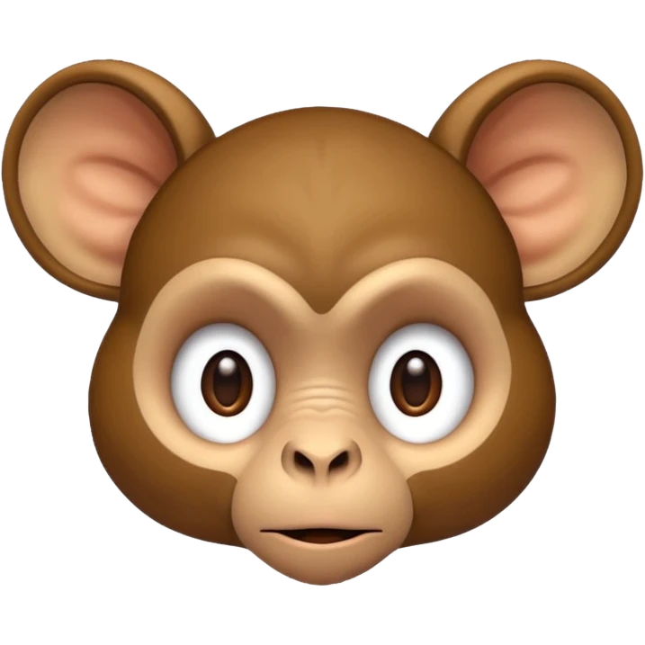 Monkey head with very very big ears emoji
