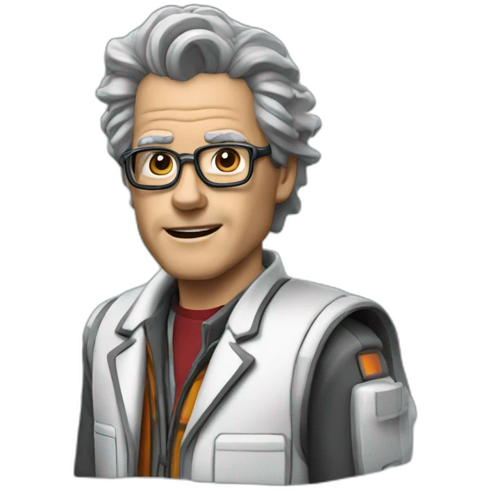 Dr Emmet Brown Back to the future custom emoji