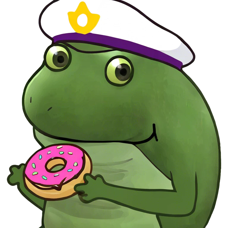 Eggplant in donut emoji
