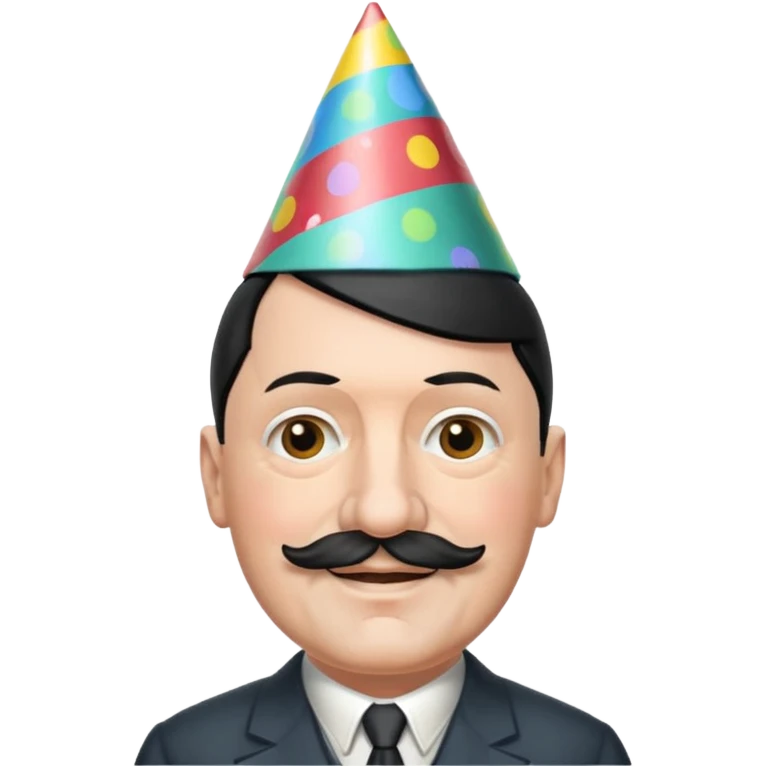 Adolf hitler party hat emoji