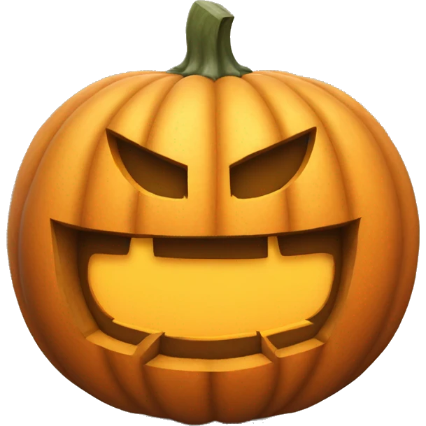 Big pumpkin carved emoji
