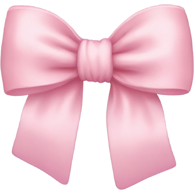 pastel pink bow emoji