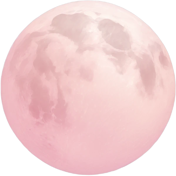 pastel pink moon emoji
