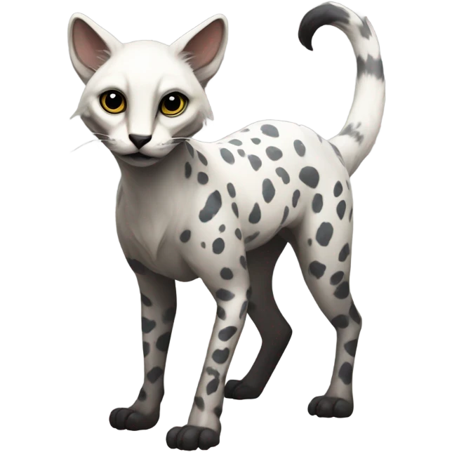 Modern Feral Rare Fantasy Vernid-Trico-species by LiLaiRa, random markings, full body emoji