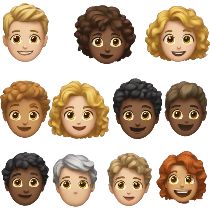 five friends emoji