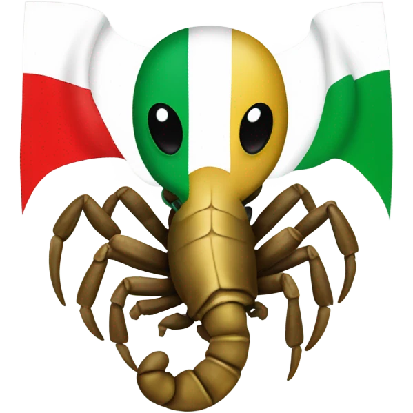 scorpion with iran flag emoji