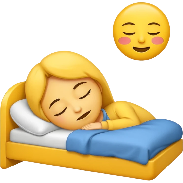 sleeping emoji with zzz above head emoji