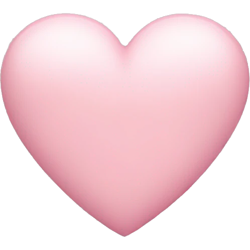 Light pink heart emoji