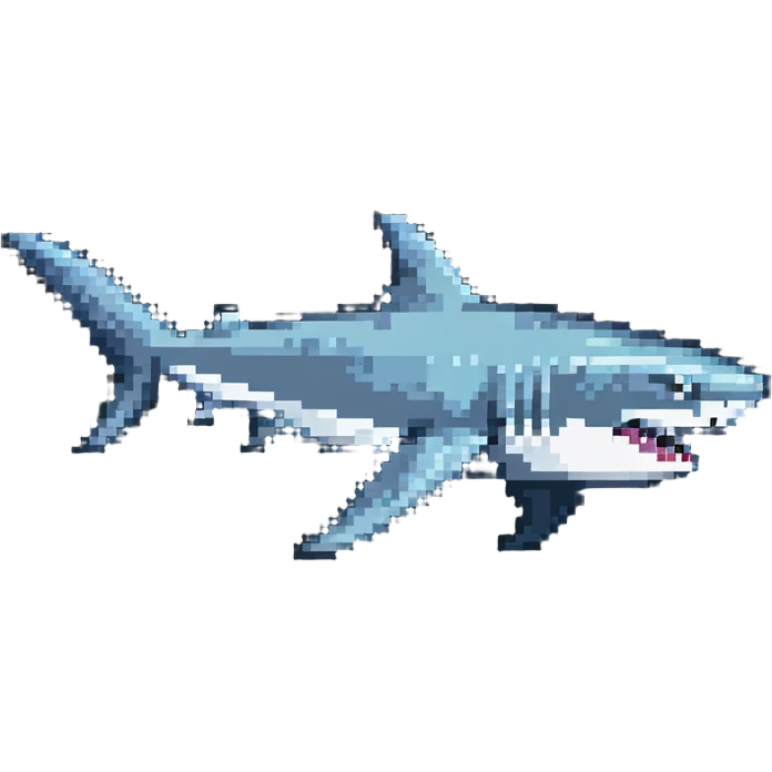 shark swimming in ocean emoji