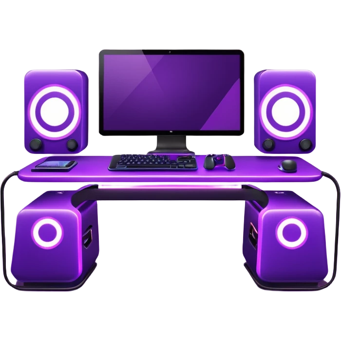 purple gaming setup emoji