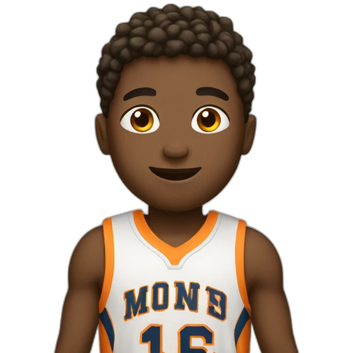 Boy basketball emoji