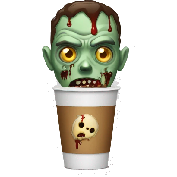 zombie drink coffee emoji