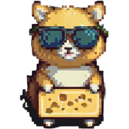 cheese wearing sunglasses emoji