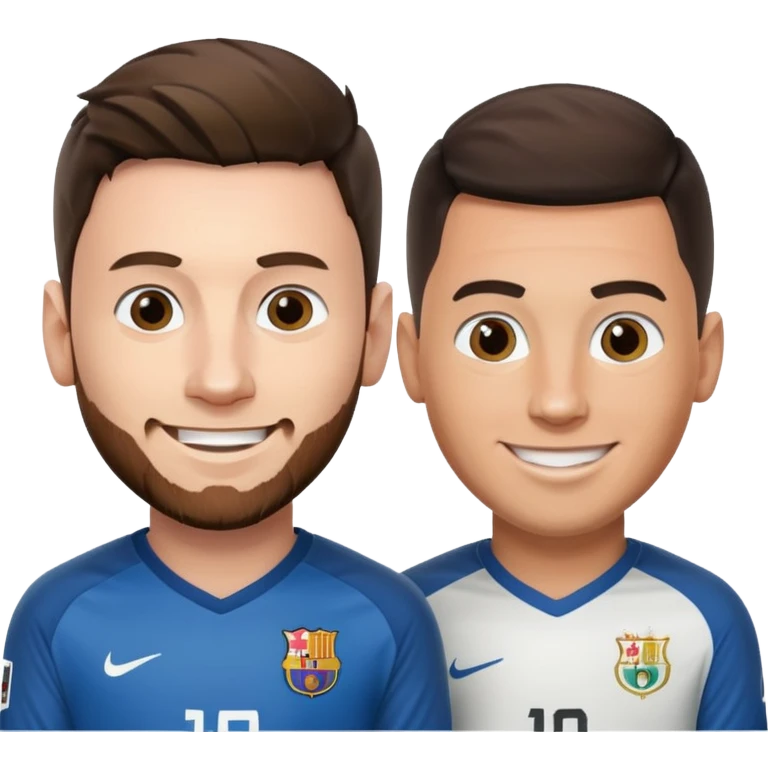 Messi with Ronaldo emoji