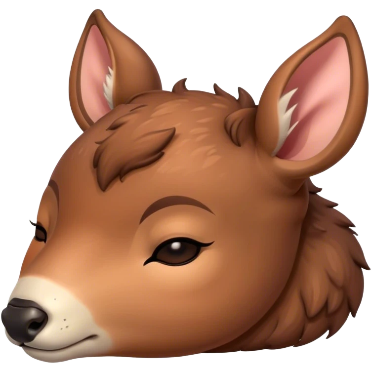 Kleines schlafendes Reh emoji