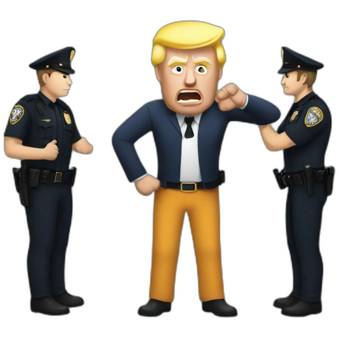 trump-getting-arrested emoji