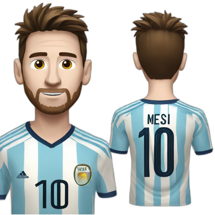 Messi coupe du monde emoji