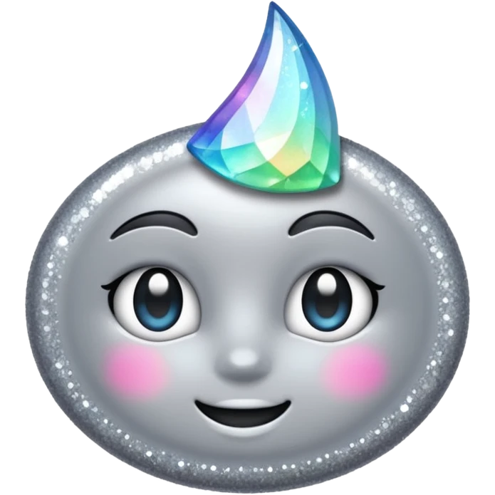 vamp glitter gray emoji