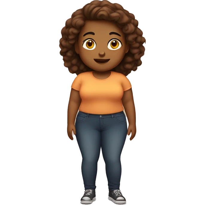 Fat brown girl emoji