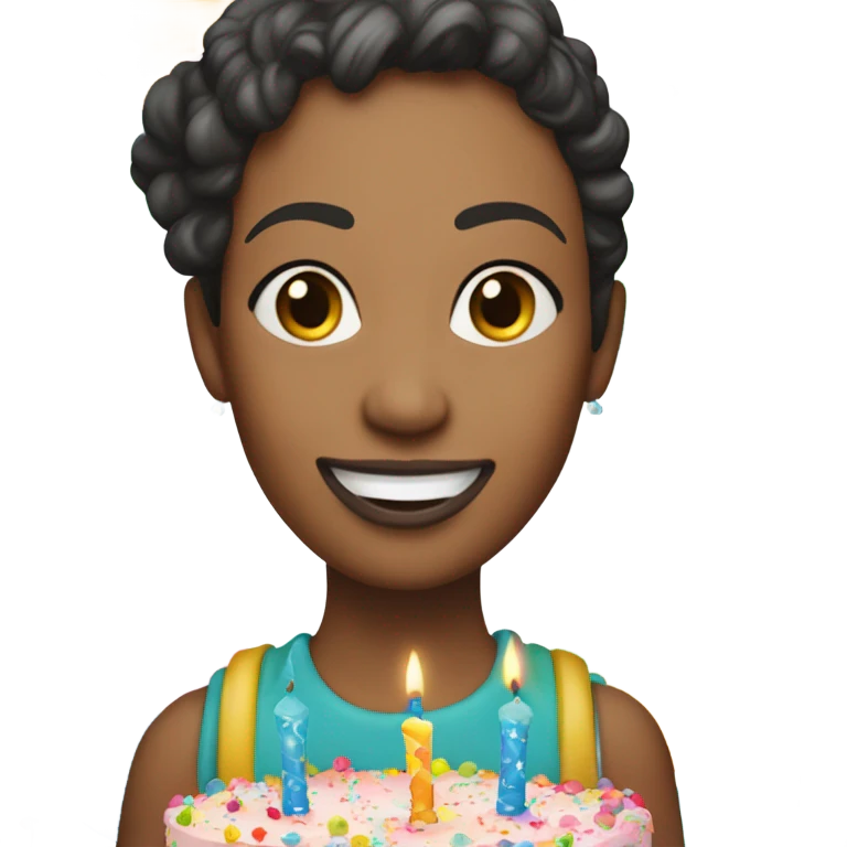 Susie Fogle celebrating her birthday  emoji