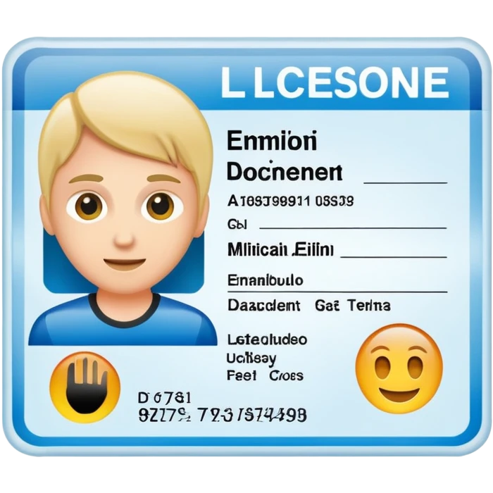 Patente di guida  emoji
