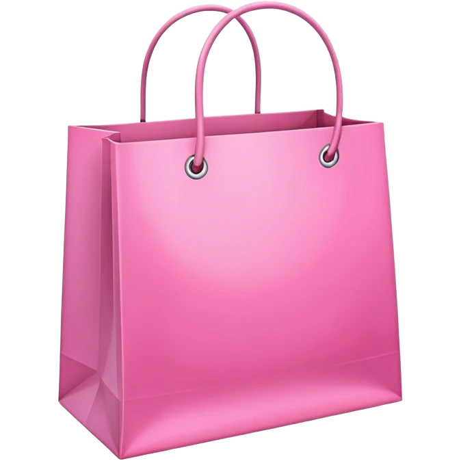 pink shopping emoji