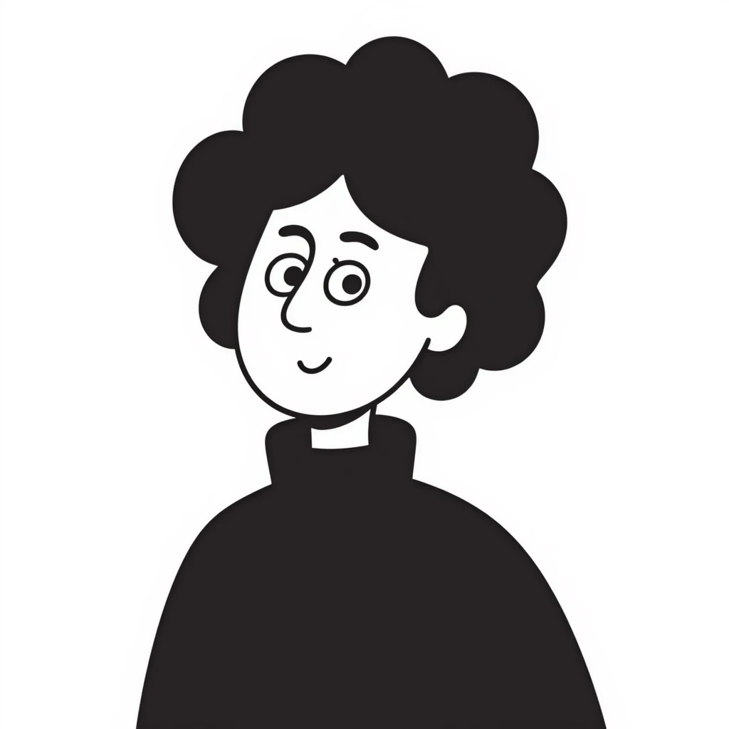 portrait of Hannah Arendt with a neutral background emoji