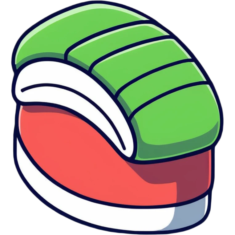 iridescent sushi emoji