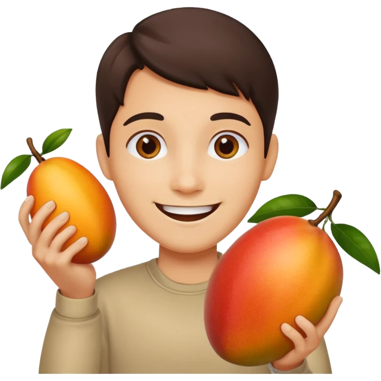 Turkey and a cute happy mango emoji