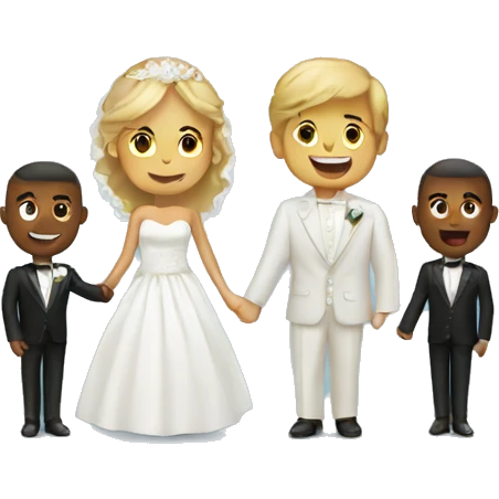 wedding with clouds emoji