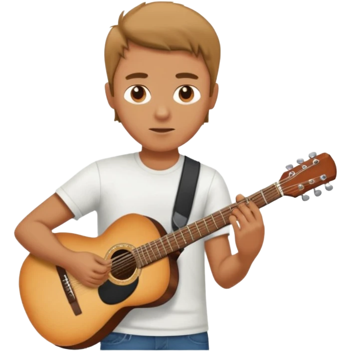 man playing guitar emoji