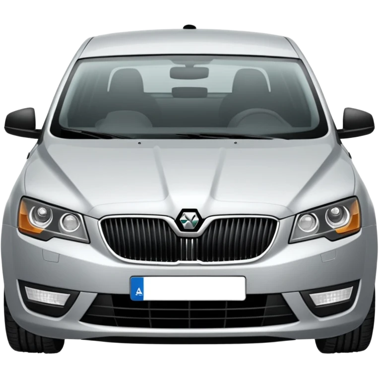 Stříbrné Auto škoda octavia emoji