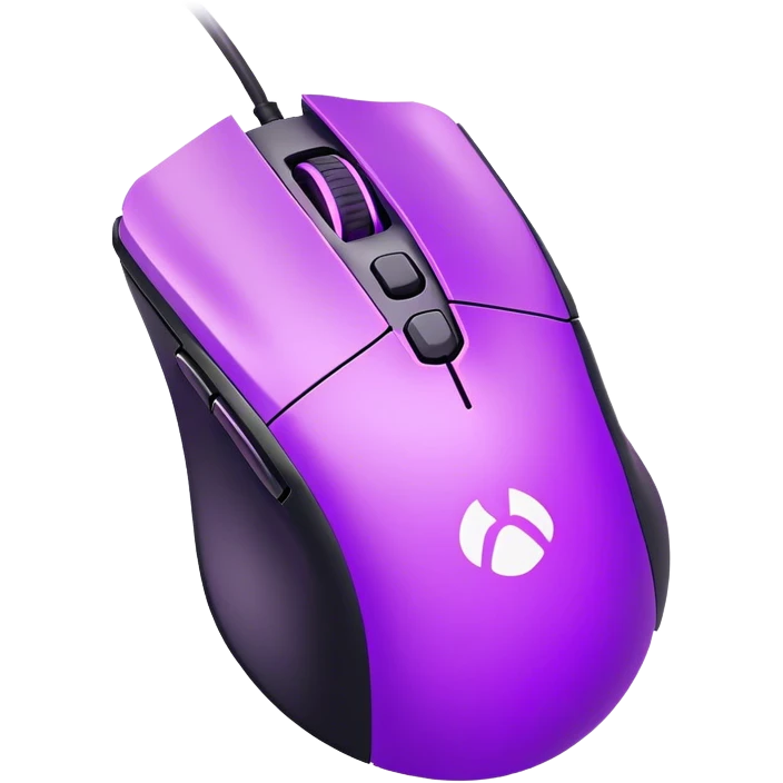 neon Purple gaming mouse emoji