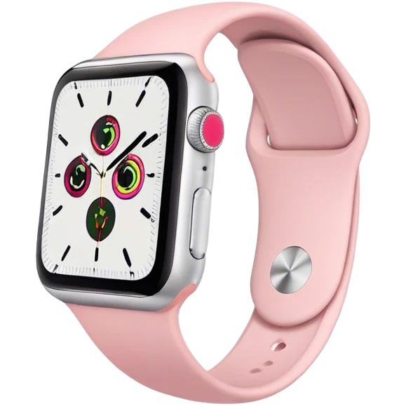Apple Watch light pink emoji
