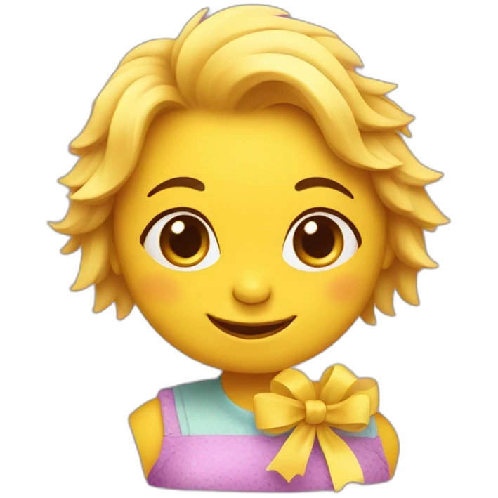 easter girl chicken emoji
