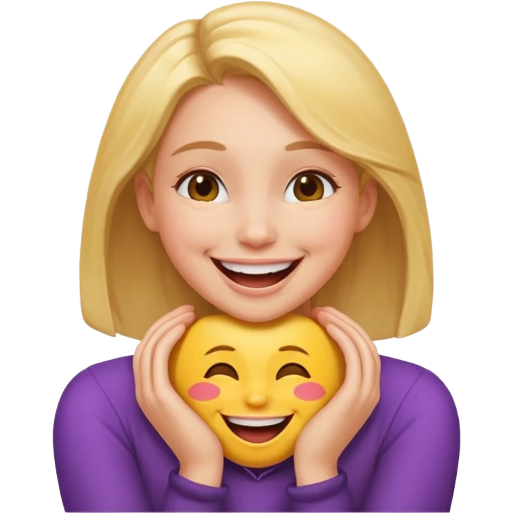  Arms around girl neck laughing emoji emoji