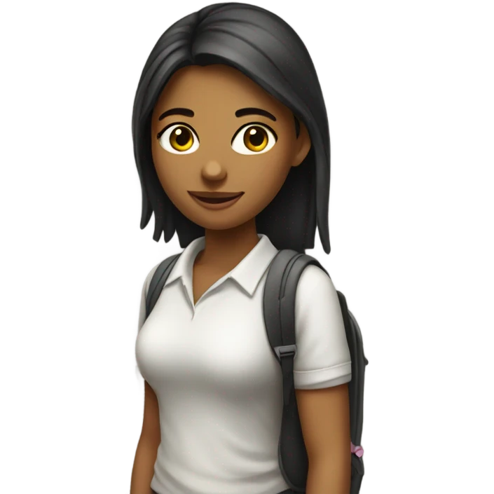 University student girl emoji
