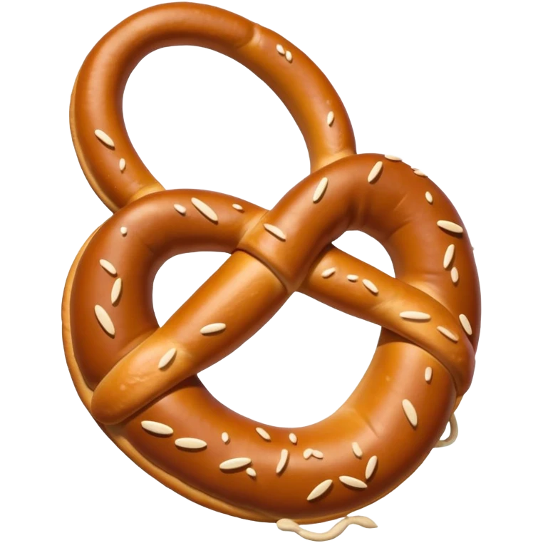Old school simple pretzel emoji vintage style emoji