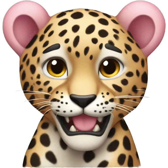 Corazon rosa leopardo emoji